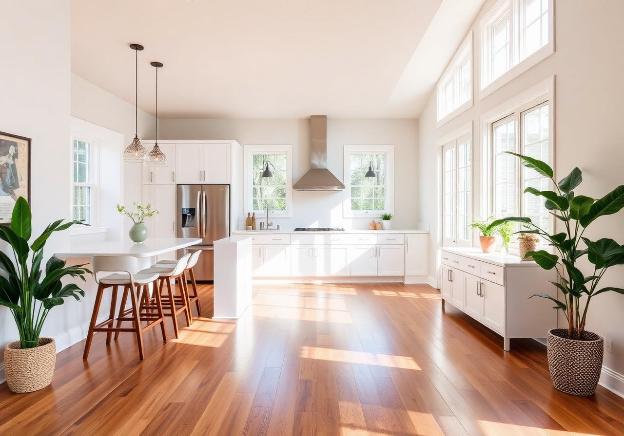 Renovated home interior